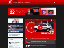 Tablet Screenshot of canal11aysen.cl